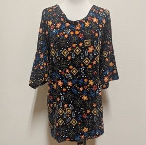 Lularoe 3x floral long shirt